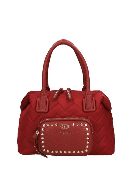 Borsa Dark Wave in ecopelle e tessuto LA CARRIE | 142M-WB-332-NYSROSSO